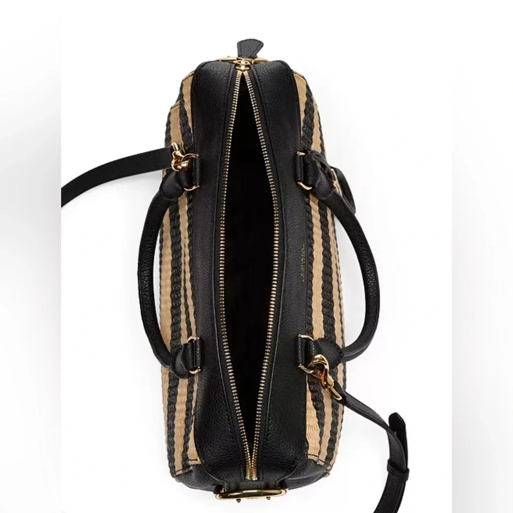 Lauren Ralph Lauren Cornwall Straw Satchel NEW! - Picture 3 of 8